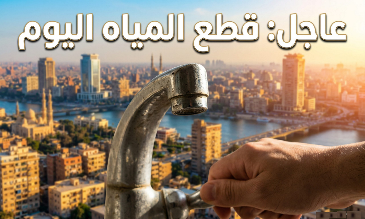 انقطاع مياه الشرب عن مناطق حيوية بالقاهرة لمدة 6 ساعات غدًا الاربعاء 6 مايو