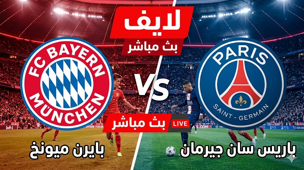 يلا كورة.. مشاهدة مباراة بايرن ميونخ وباريس سان جيرمان مباشر بدون تقطيع | دوري أبطال أوروبا 2026