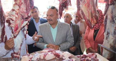 محافظ السويس يتفقد شادر اللحوم البلدية استعداداً لعيد الأضحى