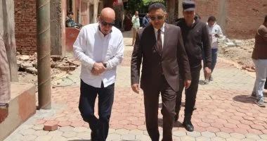 محافظ القليوبية يتفقد أعمال تطوير شوارع مدينة كفر شكر