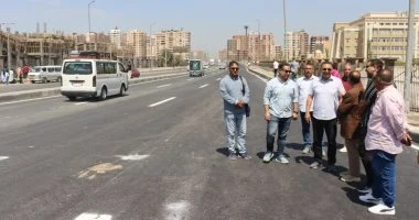 محافظ القليوبية يفتتح طريق وكوبري بنها الزراعي بعد انتهاء أعمال الصيانة