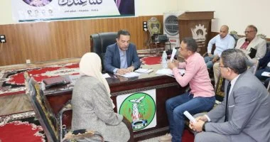 محافظ المنوفية يدشن مبادرة كلنا عندك بمركز قويسنا لحل شكاوى المواطنين
