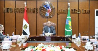 محافظ المنيا يرفع درجة الاستعداد لمواجهة العاصفة الترابية