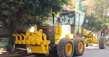 محافظ المنيا يوجه بتوريد معدات حديثة لدعم أعمال الطرق بالمحافظة