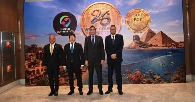 محافظ جنوب سيناء يشهد فعاليات اجتماعات الاتحاد الدولي للجمباز بشرم الشيخ