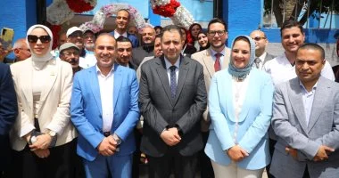 محافظ دمياط يفتتح عيادة التأمين الصحي في كفر سعد البلد