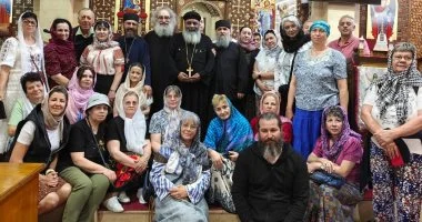 وفود سياحية أجنبية تزور كنيسة السيدة العذراء في كفر الشيخ